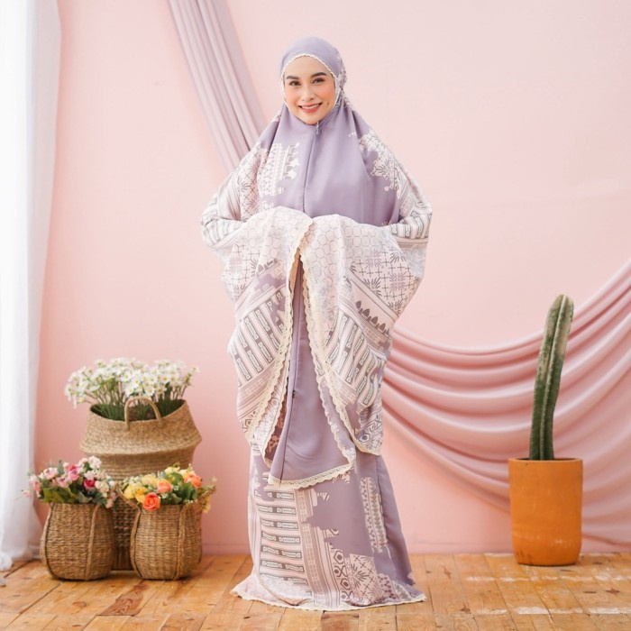 Mukena Maxmara 2In1 Luxury Printing Premium Silky Mewah