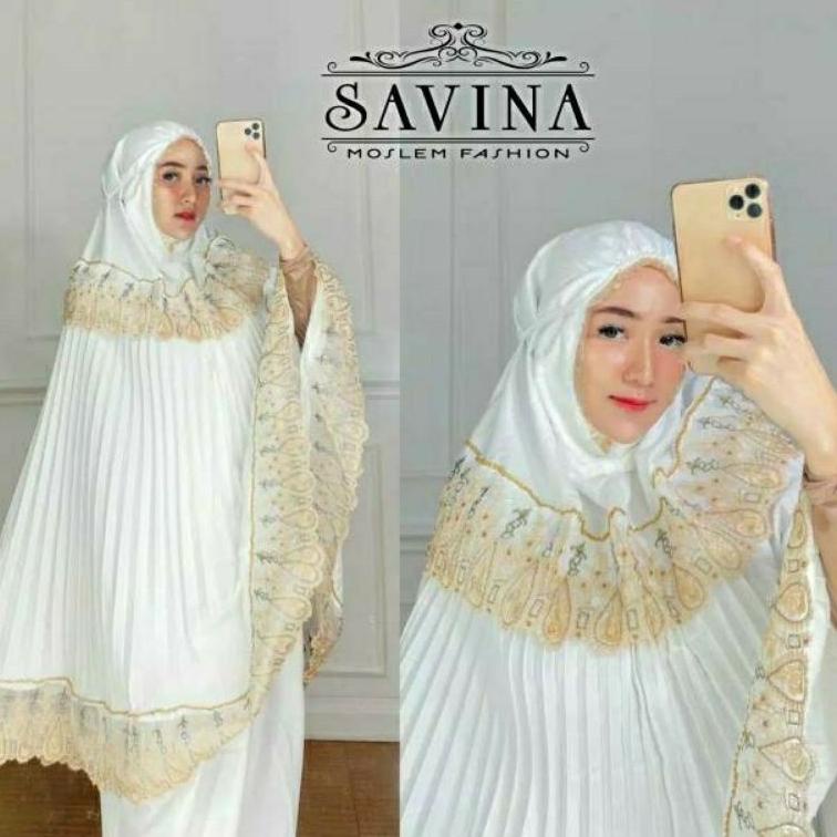 TERMURAH mukena plisket dewasa jumbo / mukena murah renda swarovski gold / mukena plisket premium / 