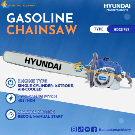 Hyundai Chainsaw HDCS 787 36Inch Mesin Gergaji Potong Kayu HDCS787 36"
