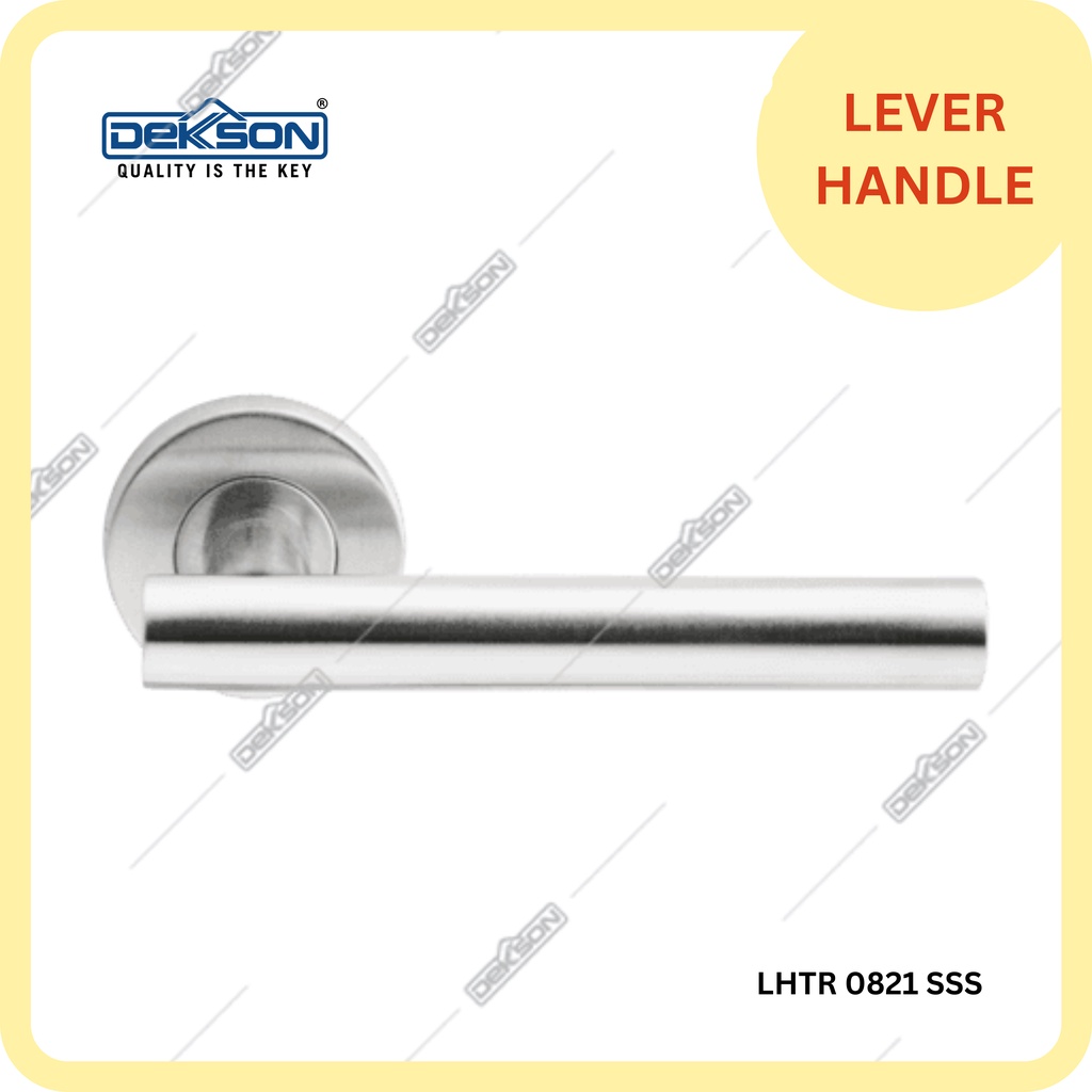 Handle Pintu / Gagang Pintu Dekkson / LEVER HANDLE TUBE ROSE LHTR 0821 SSS