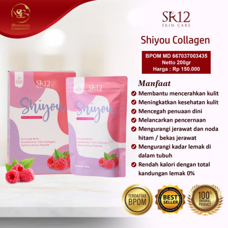 

Minuman Kolagen | Shiyou Colagen SR12 200gr Mencegah Penuaan Dini Mengencangkan Kulit