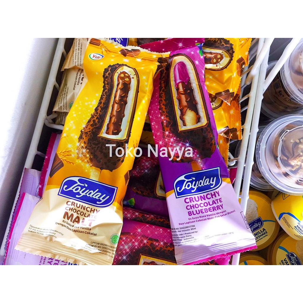 Es Krim Joyday Crunchy Chocolate - Es Susu Vanilla Cokelat |Pilih Rasa