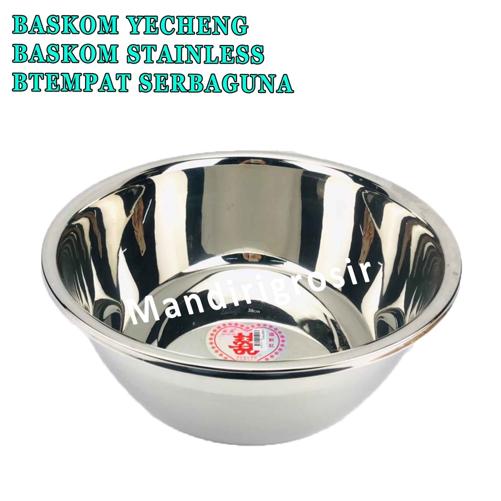 Baskom Stainless* Baskom Yecheng* Baskom Serbaguna* 38cm