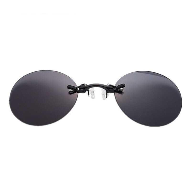 Lensa Klip Kacamata Clip-on Sunglasses Matrix Morpheus - WE548 - Black