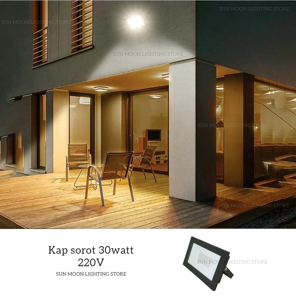 H6030 Lampu Kap sorot tembak led 30w outdoor waterproof