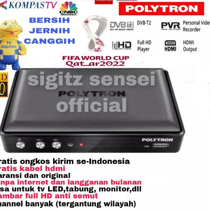 ○ tv digital set top box Polytron pdv 600TT2 dvb t2 stb dvbt2 tv tabung tv led ➤