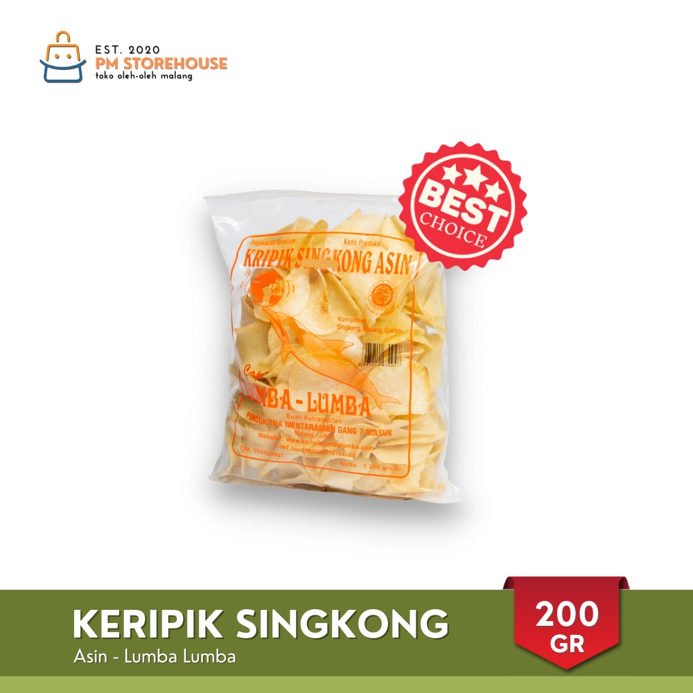 Keripik Singkong Lumba Asli Malang - Kemasan Kecil