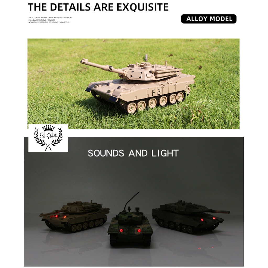 DIECAST MINIATUR TANK SKALA 1:32 M1A2 ABRAMS LEOPARD 2 METAL ALLOY M1 ABRAMS BATTLE TANK