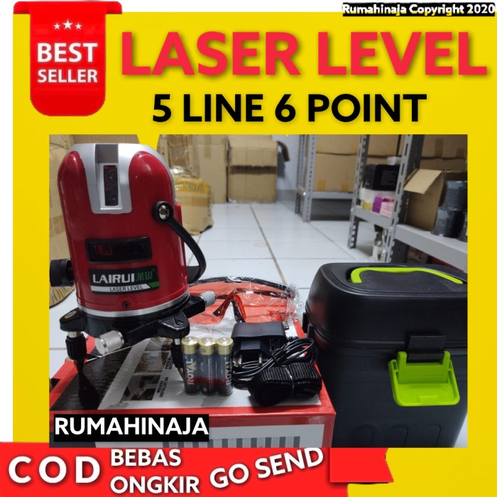 Laser Level 5 Line 6 Point LAIRUI T5 Original Bergaransi