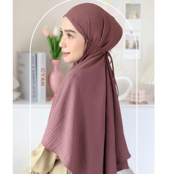 MURAH Bergo Maryam Rayon Crinkle Premium Crinkle