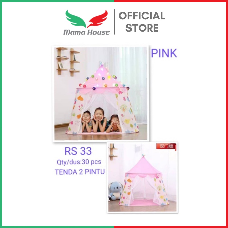 [MH] Tenda Bermainan Anak House Castle Model 2 Pintu Tenda Lipat