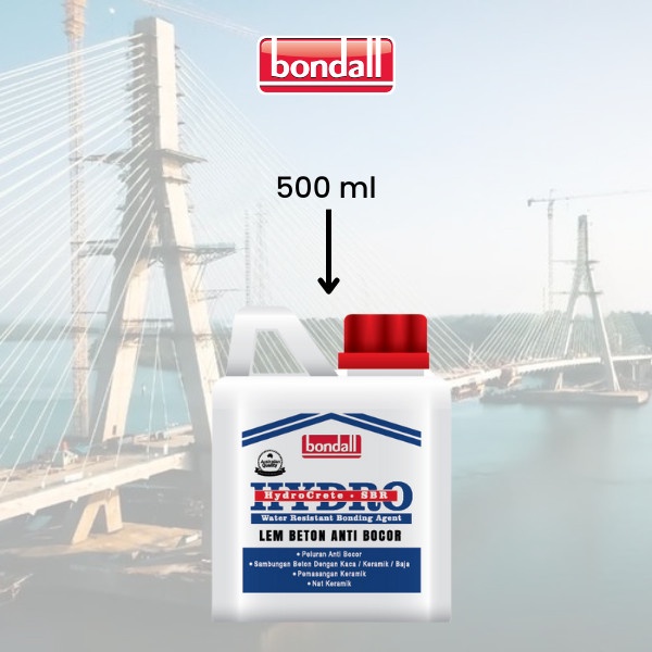 Bondall Hydrocrete SBR Lem Beton Anti Bocor - 500 ML
