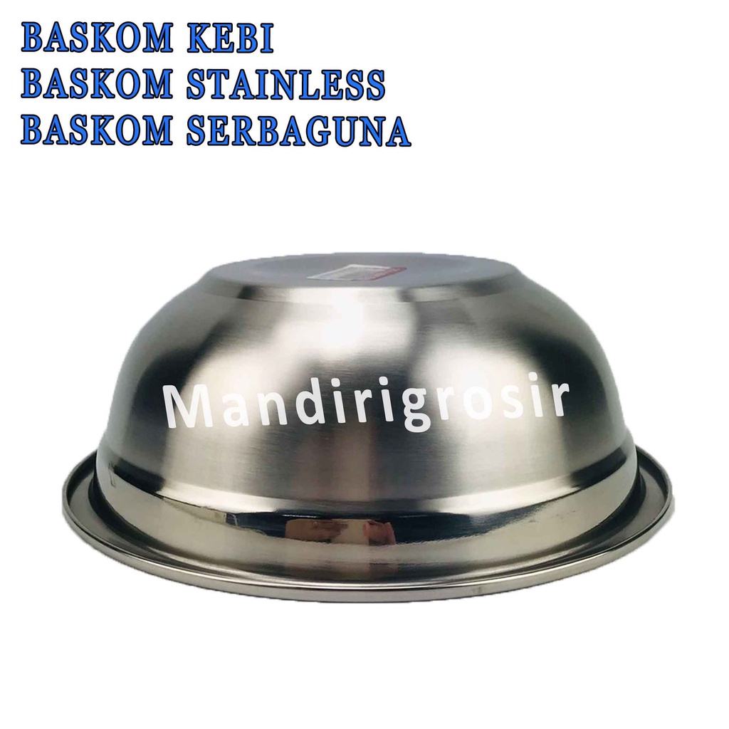 Baskom Stainless* Baskom Kebi* Baskom Serbaguna* 20cm