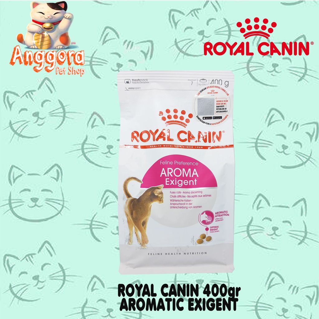 Makanan kucing ROYAL CANIN EXIGENT AROMATIC 33 400gr Freshpack