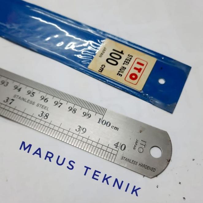 Penggaris Baja /Mistar Baja Ss 100 Cm Ito Asli Made In Japan