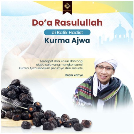 Kurma Ajwa Premium Kurma Nabi dari King Salman / Kurma Ajwa King Ajwa Premium Dates