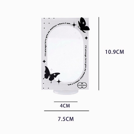 3 inci Bingkai Akrilik Seri Kartu Foto Ikon Kpop Tampilan Meja