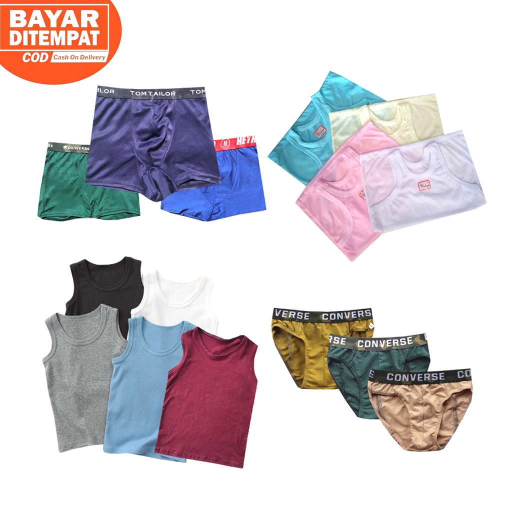 Promo Murah 1 Pcs Cd Singlet Kaosangsang Boxer Anak Laki2 Perempuan