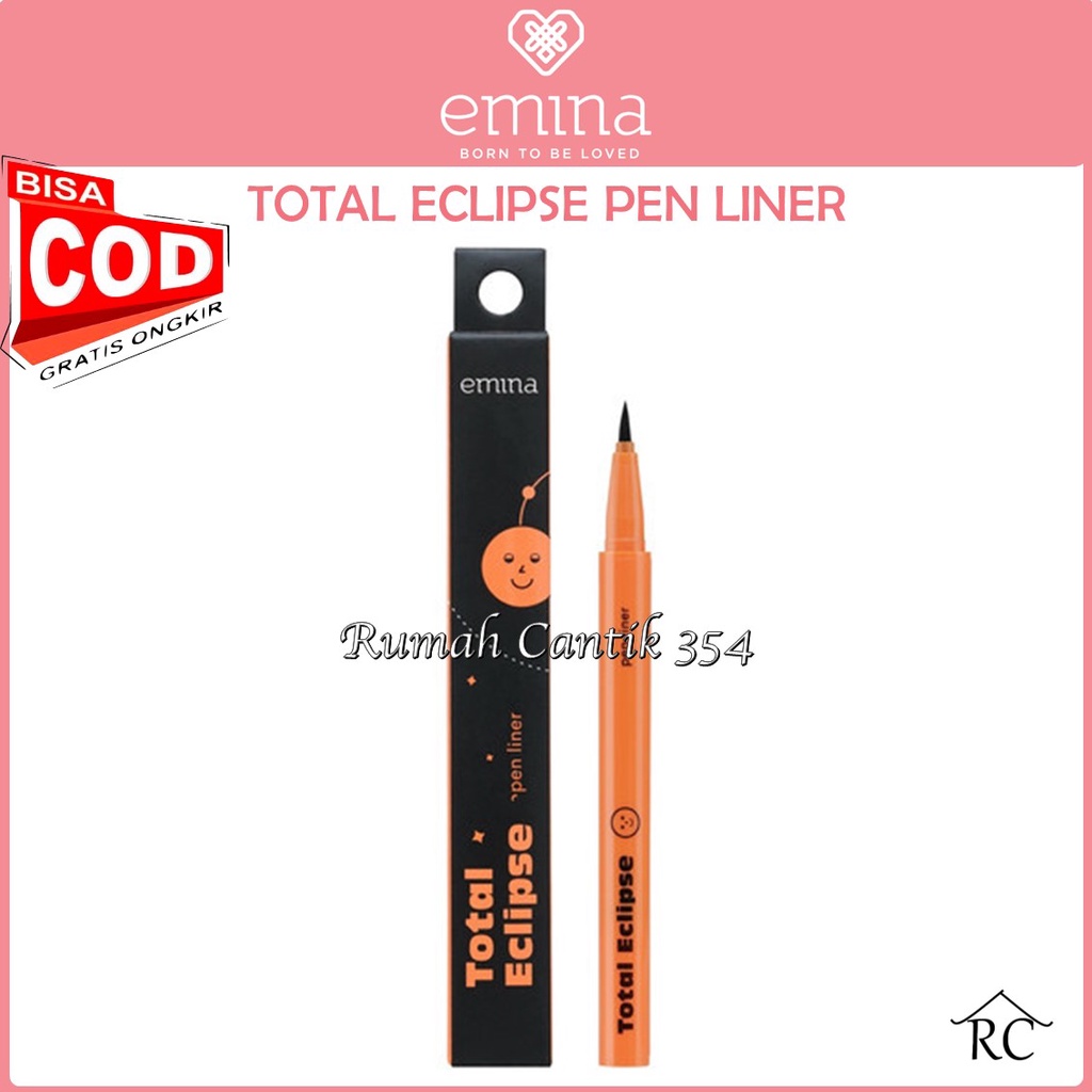 EMINA Total Eclipse Pen Liner 1 ml Rumah Cantik 354 Eyeliner Pen