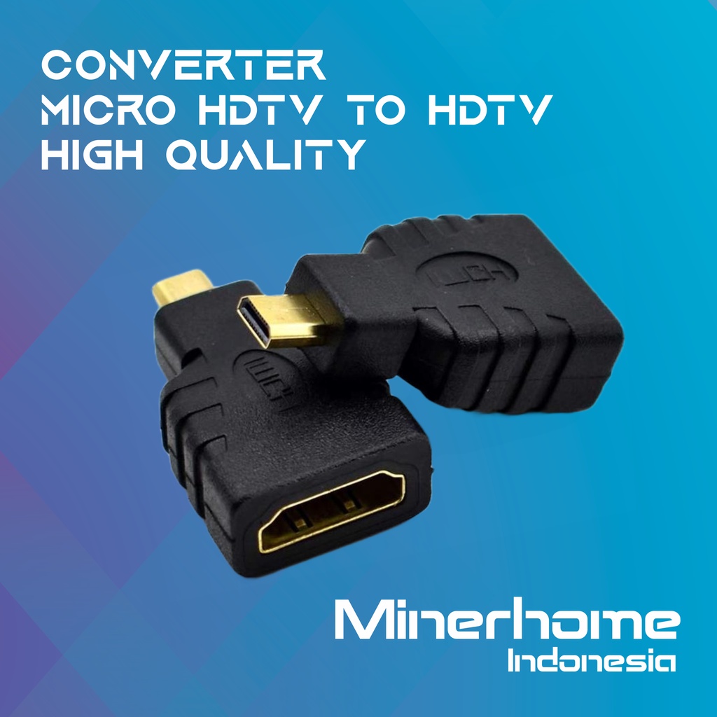 Converter Micro HDMI Male to HDMI Female High Quality