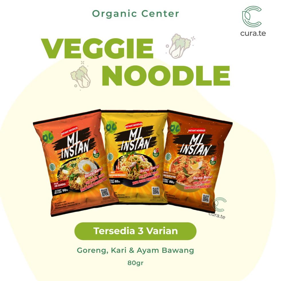 

【flashϟsale】 ORGANIC CENTER MIE INSTAN | VEGGIE NOODLE SEHAT ORGANIK GORENG KARI AYAM BAWANG