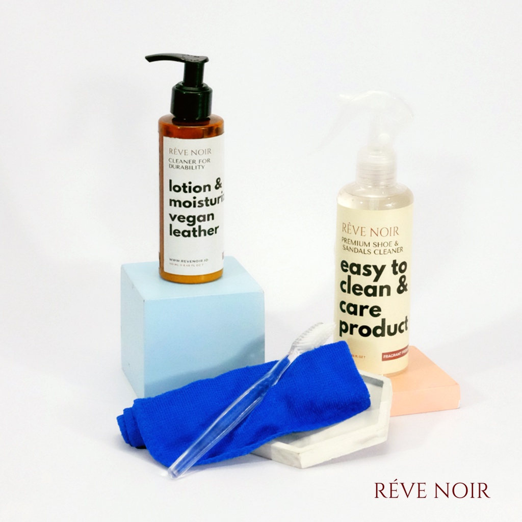 REVE NOIR Cleaner & Lotion Mosturizer Leather - Pembersih Sepatu/Pelembab Sepatu/Penghilang Jamur