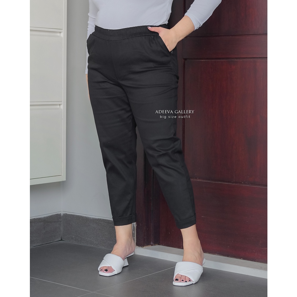 ADEEVA Kenzie Pants Jumbo Celana Kerja/Kantor Wanita Jumbo