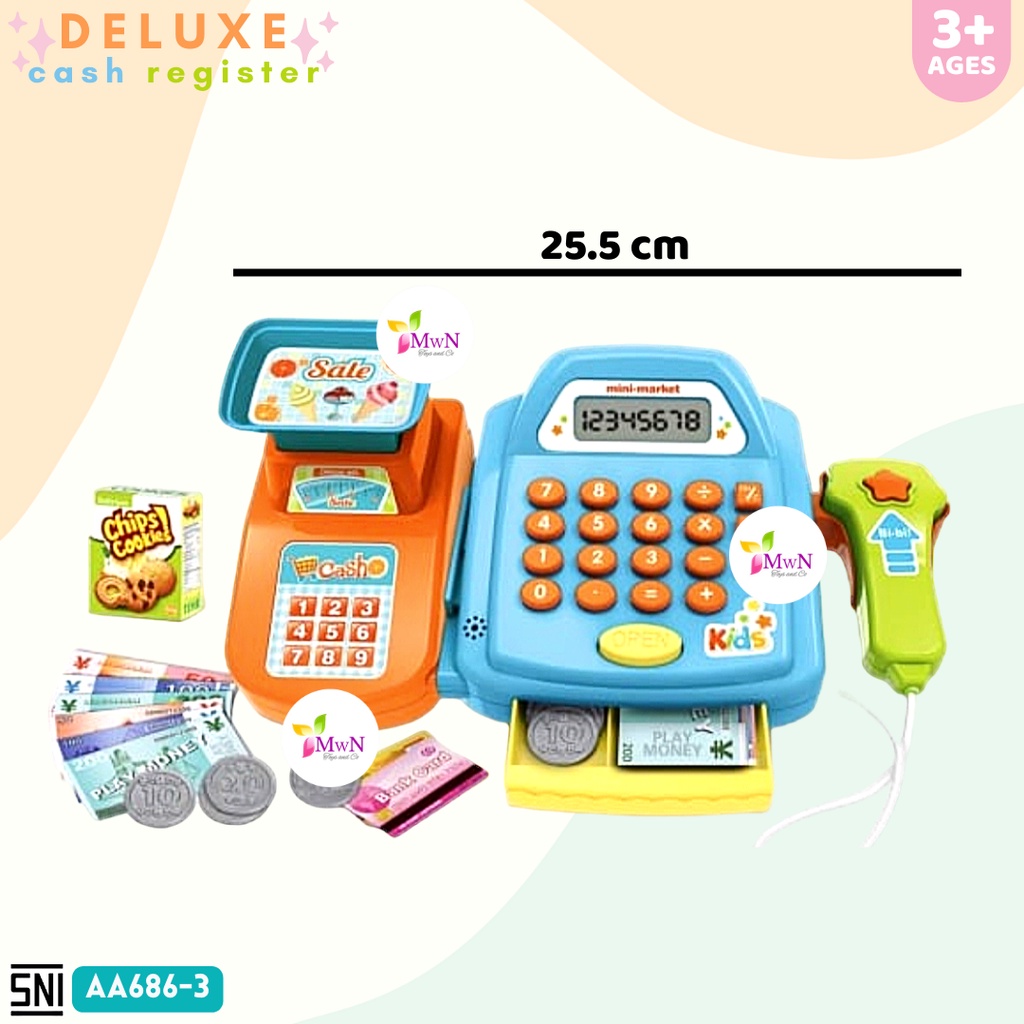 MWN Mainan Deluxe Cash Register Kasir NO.AA686-3