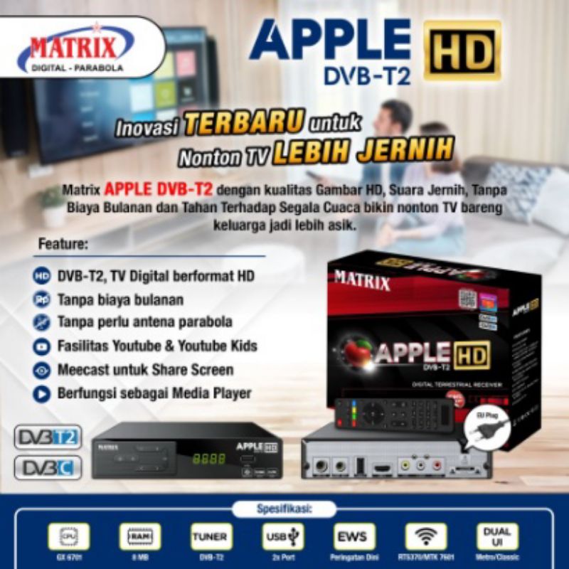 SET TOP BOK MATRIK APPLE MERAH