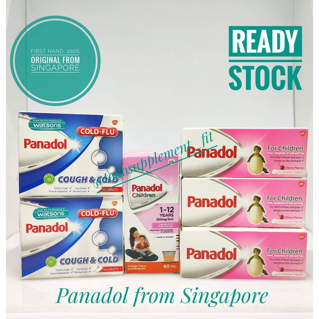 Panadol Impor dari Singapura / Singapore untuk Anak dan dewasa