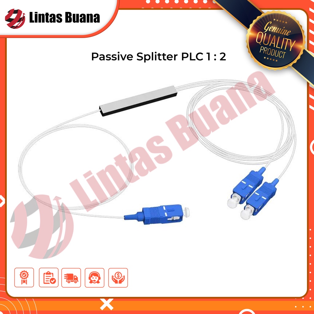 Passive Splitter PLC 1-2 SC UPC Fiber Optik / PLC Splitter 1:2 SC UPC