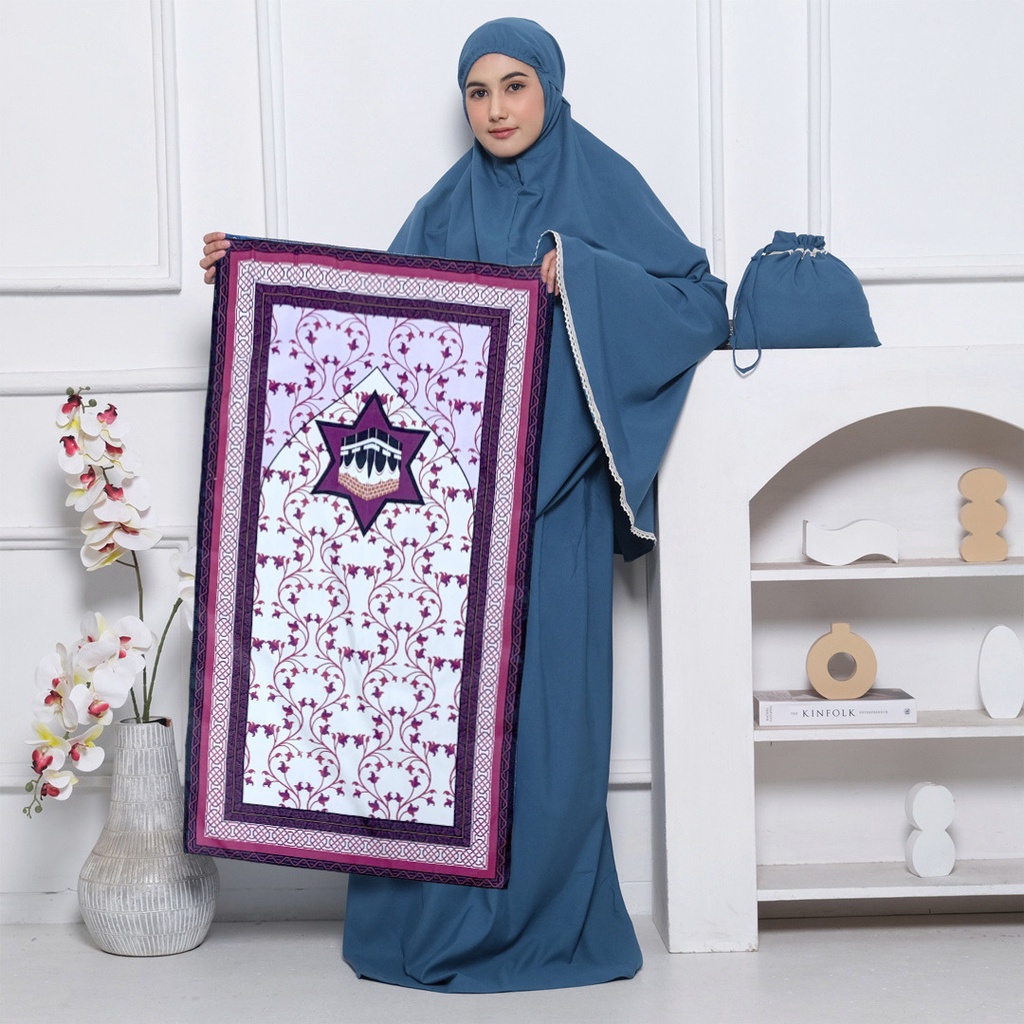 Sejadah Travelling Jumbo motif Madinah Sajadah Travel souvenir Umroh Pernikahan Lebaran