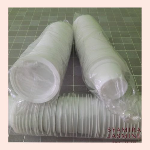 Cup Ice Cream 50ML Gelas Plastik Mini Putih Susu Isi 50pcs