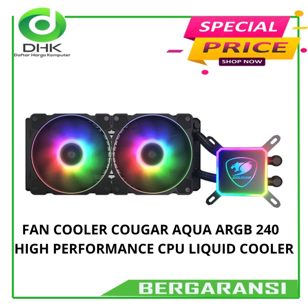 FAN COOLER COUGAR AQUA ARGB 240 - HIGH PERFORMANCE CPU LIQUID COOLER