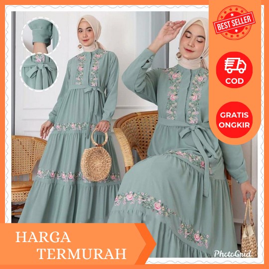 Aretha Terbaru Geral Gamis Katun Rami Gamis Lebaran 2023 Gamis Kondangan Jumbo / Gamis Wanita Terbar