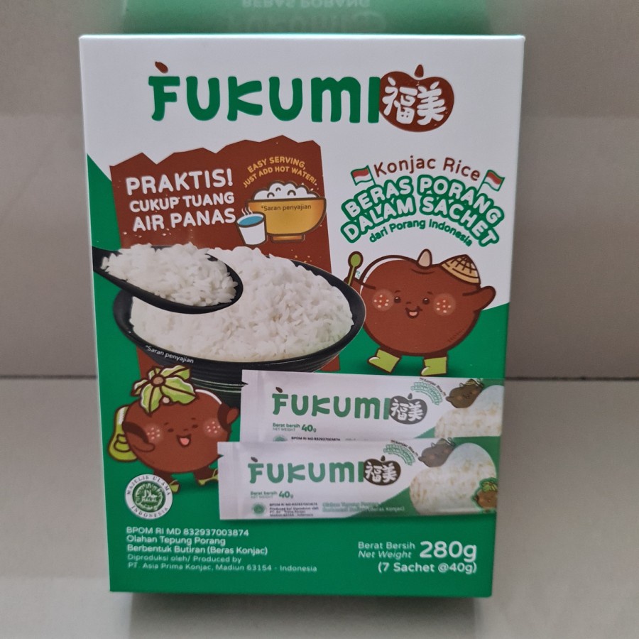 

Beras FUKUMI - Beras Porang Box ( isi 7 sachet)