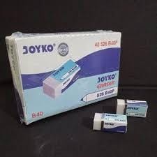 

PENGHAPUS PENSIL JOYKO PUTIH HARGA 1 KOTAK ISI 40 PCS