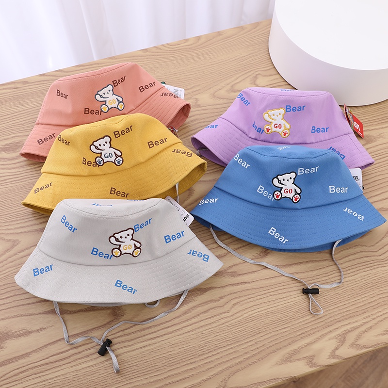 3 4 5 tahun Topi Bucket Anak Import Motif GoBear