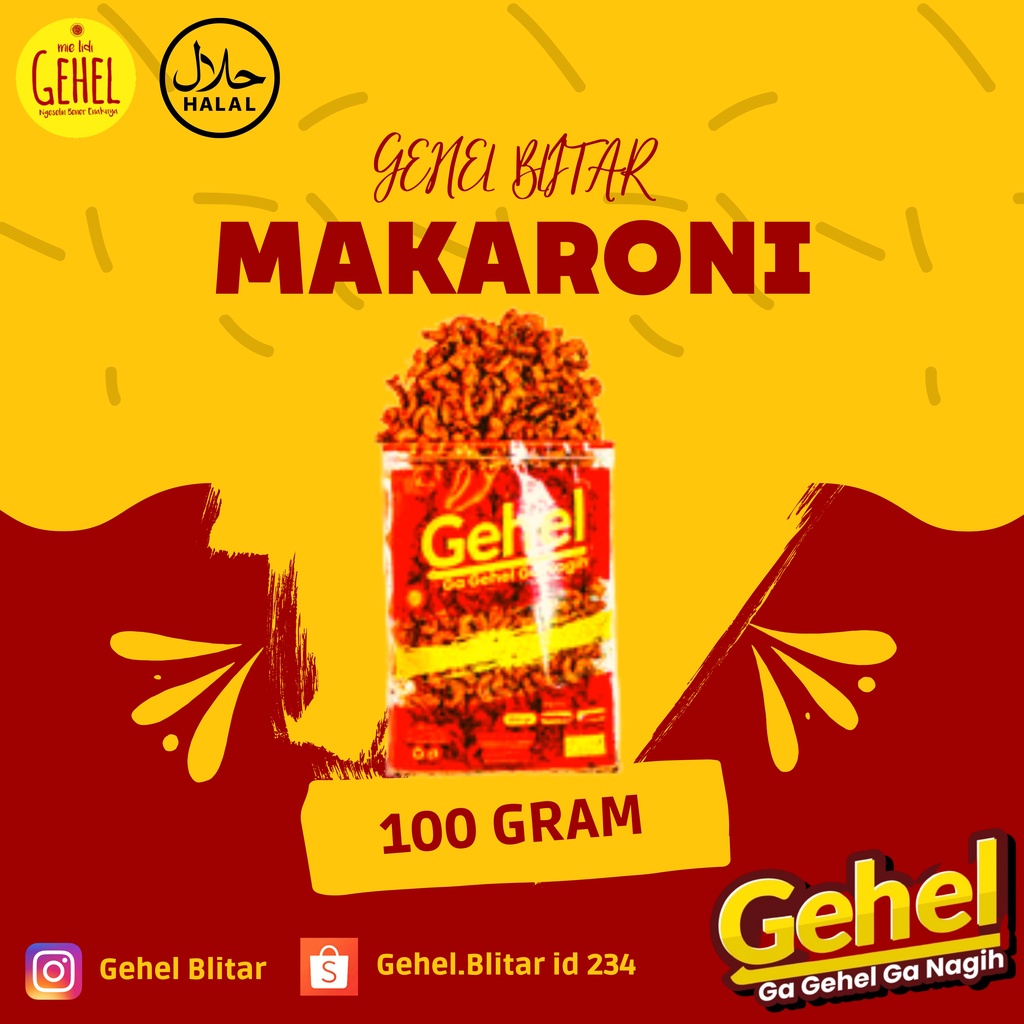 

MAKARONI PEDAS GEHEL 100 GRAM