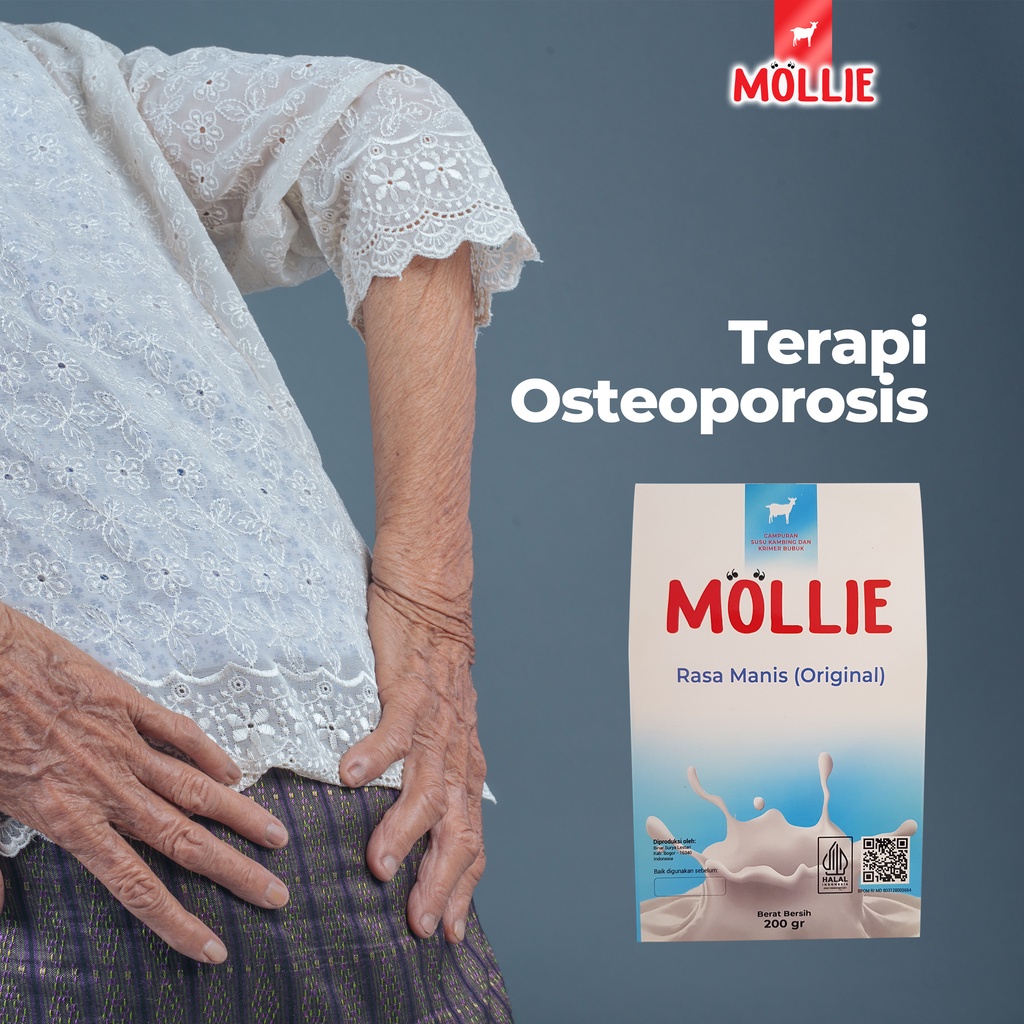 

Terapi Osteoporosis, Susu Kambing Bubuk Premium Mollie, Kaya Protein