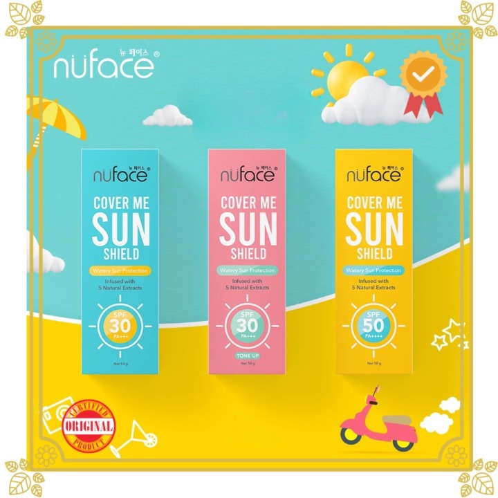 ✿ MADAME ✿ NUFACE COVER ME SUNSHIELD - WATERY SUN PROTECTION SPF 30 50 PA++ BPOM