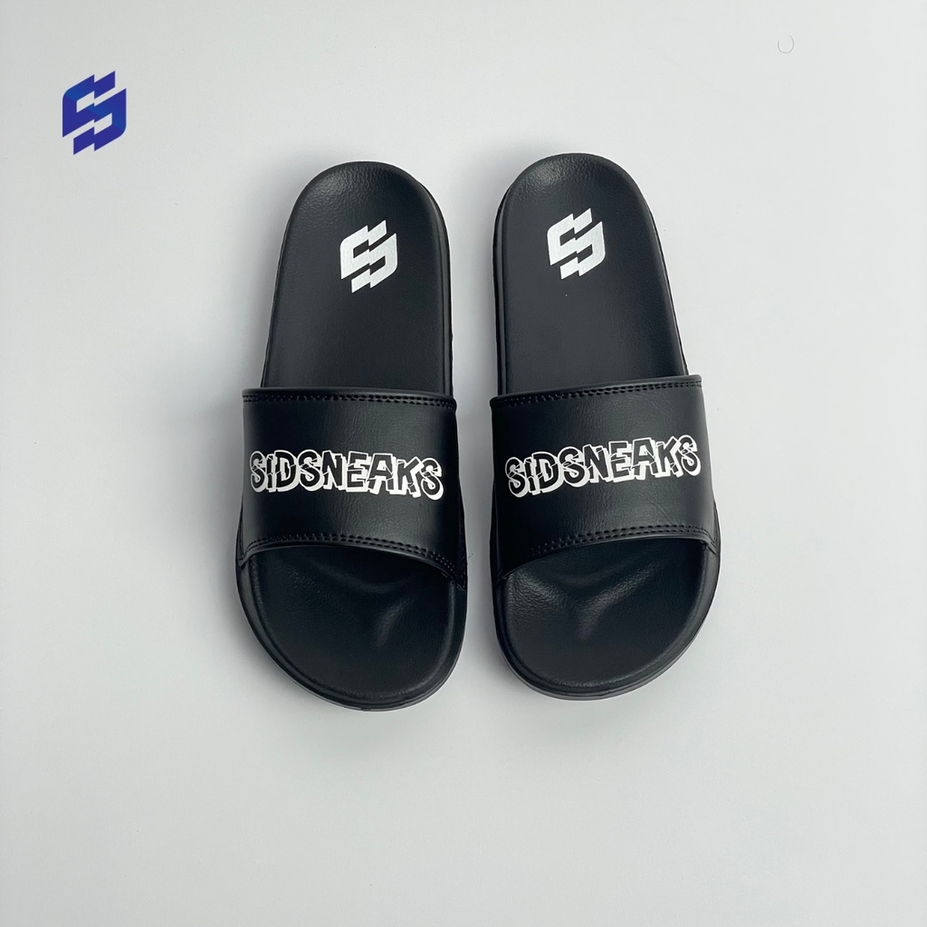 SIDSNEAKS Sandal Slide Pria Peinture Black Original