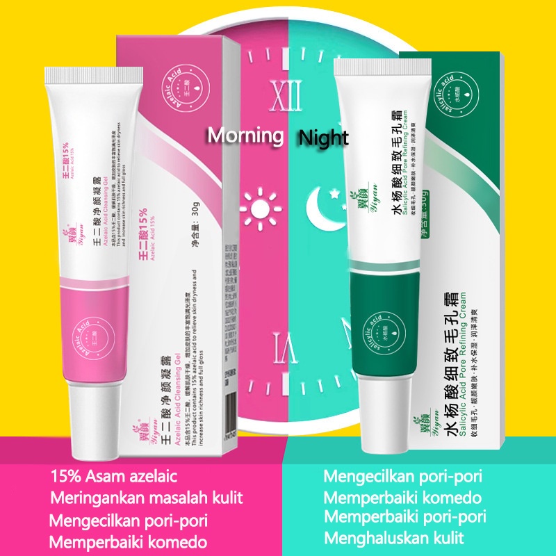 Acne gel jerawat Mengecilkan Pori pori besar Serum wajah 30G Menyegarkan kontrol minyak komedo mengecilkan pori-pori Meningkatkan jerawat dan kulit kasar Melembabkan dan meremajakan Menghilangkan jerawat, komedo, pori-pori besar