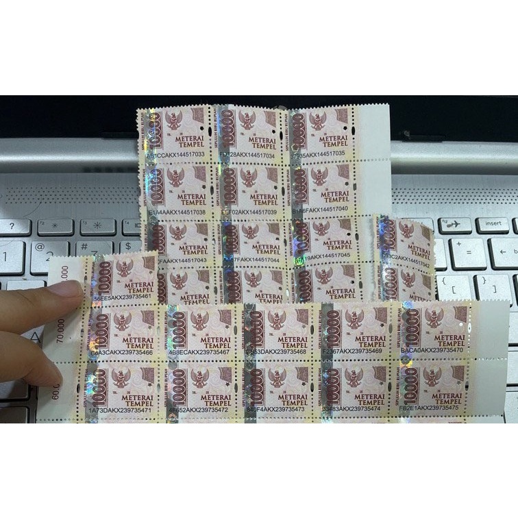 

Meterai 10000 / Meterai Tempel 10000 ( Harga 10 Pcs )
