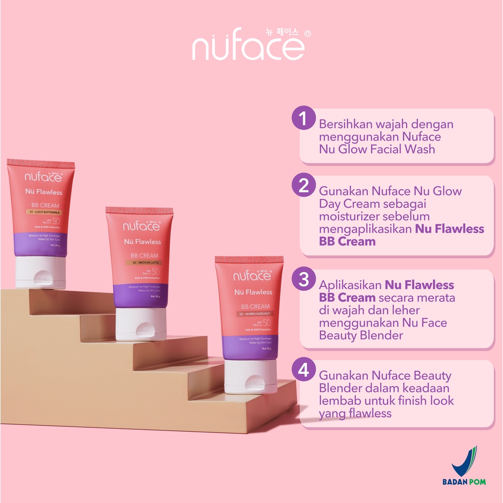 Nuface Flawless BB Cream Free Beauty Blender