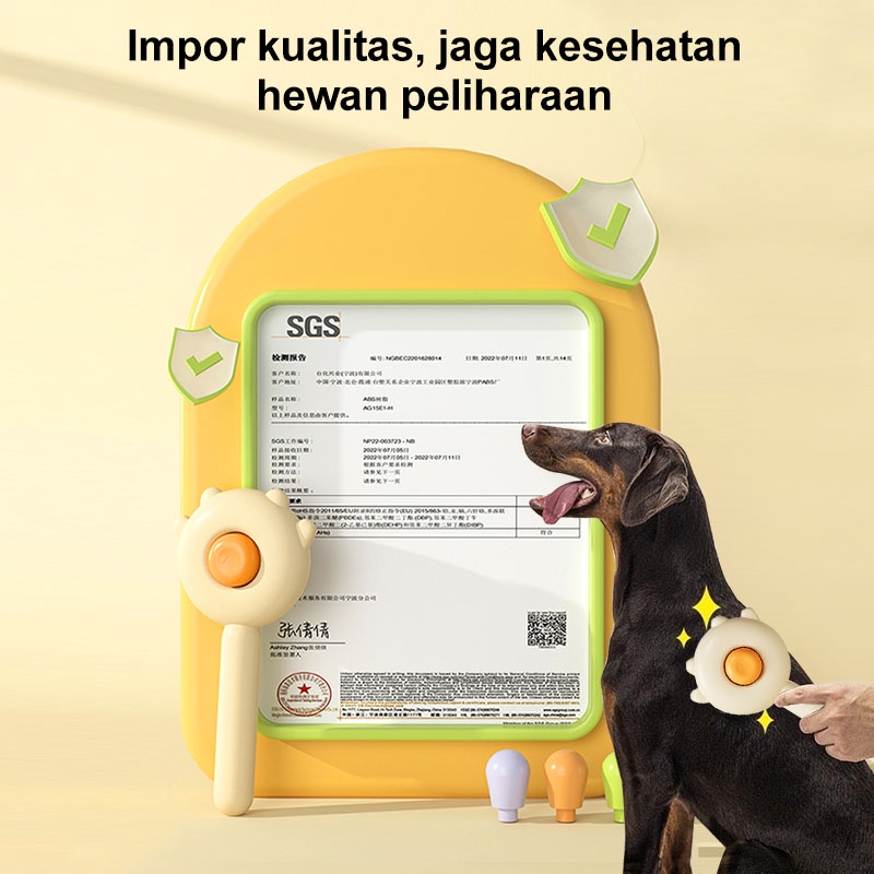 AmazeFan Sisir kucing bulu rontok Sisir Grooming Kucing Anjing Tahan air Pet Grooming Brush Sisir Bulu Hewan Anti-statis Pet Comb Perawatan Peliharaan Cocok untuk hewan peliharaan berbulu panjang dan pendek