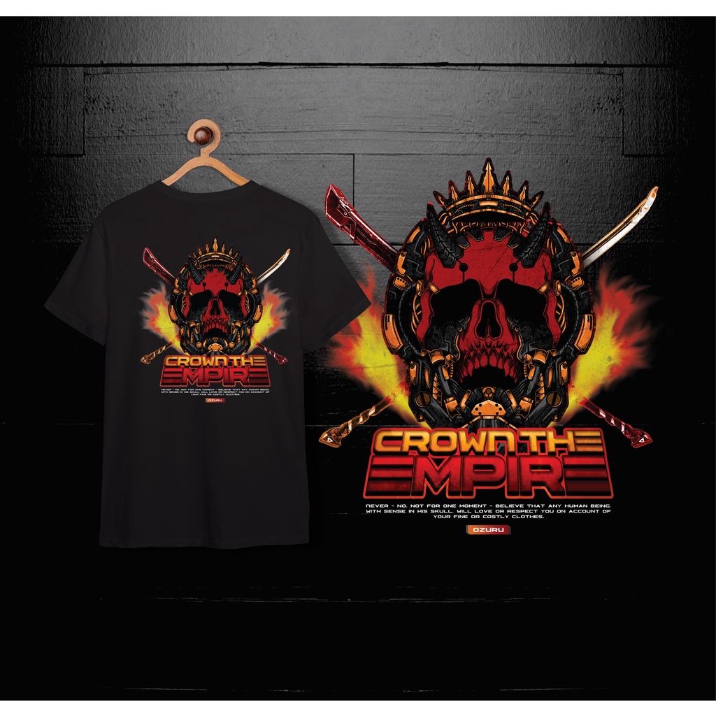 Ozuru Japan Style T-shirt Crown The Empire Kaos Design Premium