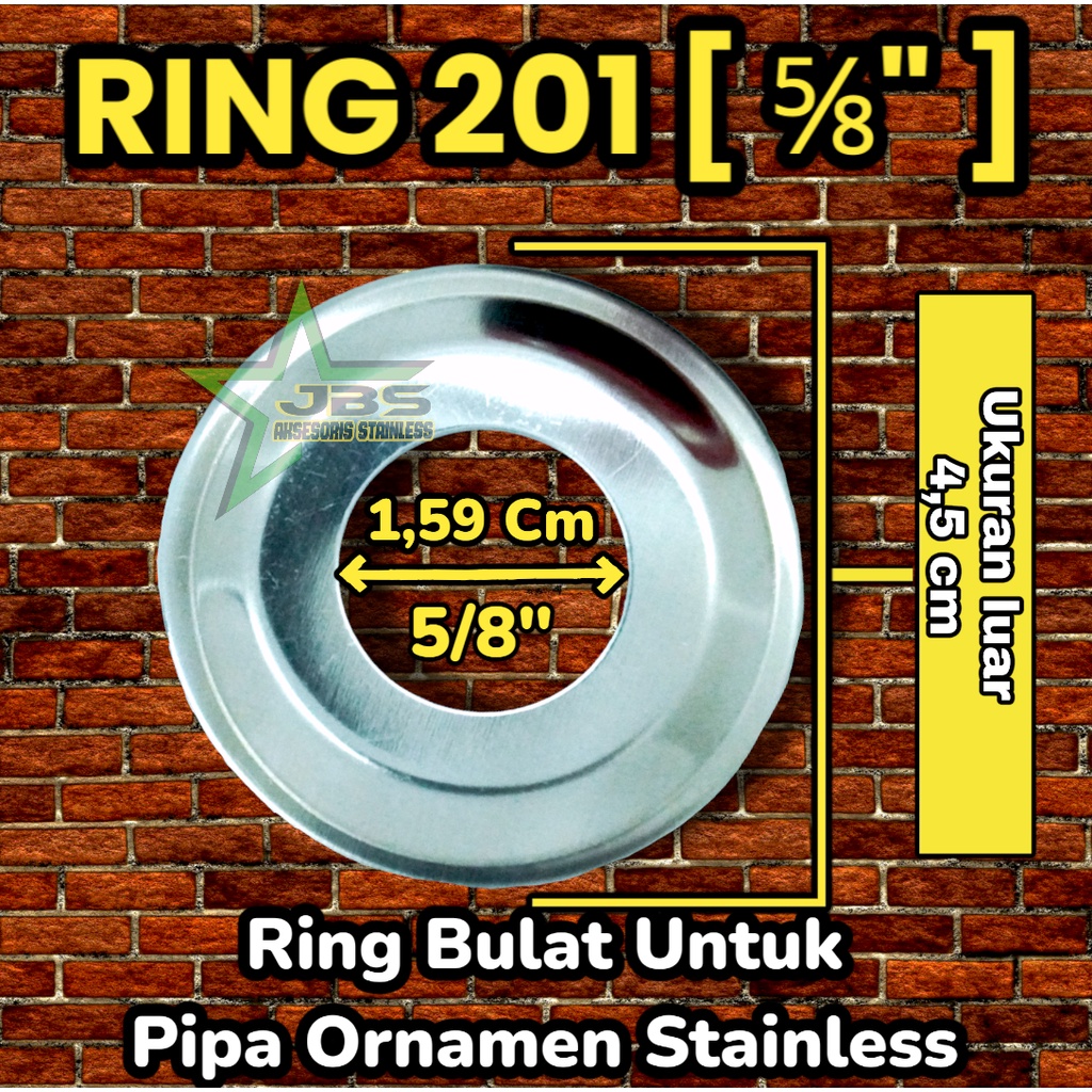 RING STAINLESS 5/8&quot; INCH SUS 201