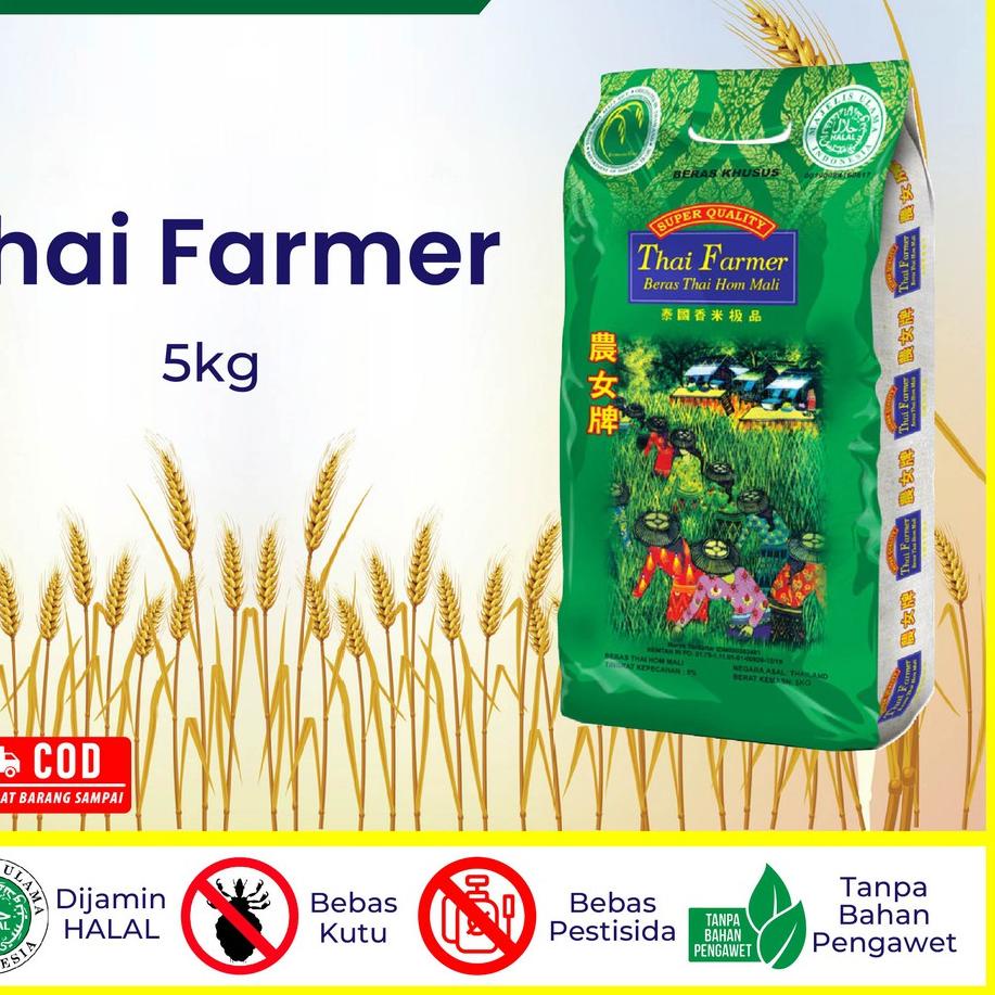 

12.12 Flash Sale Beras Online - BERAS THAILAND FARMER 5KG 