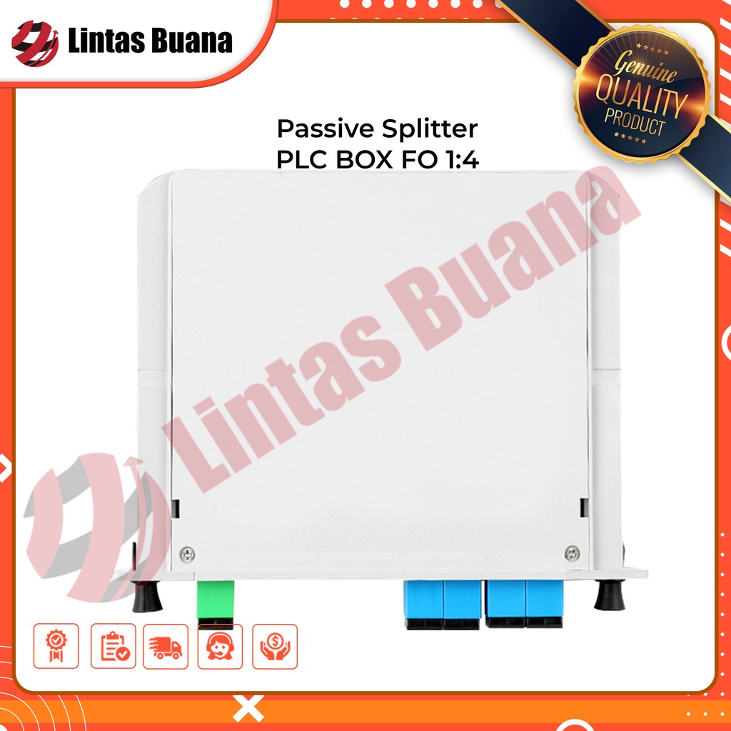 Passive Splitter PLC BOX FO 1:4 Pasif Spliter FO FTTH SC UPC